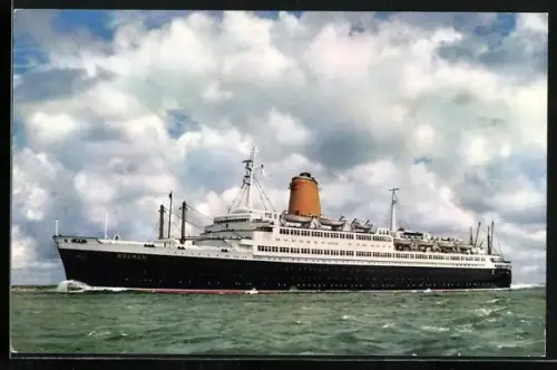 AK Vierschrauben-T.S. Bremen, Flagschiff des Norddeutschen LIoyd Bremen, Passagierschiff