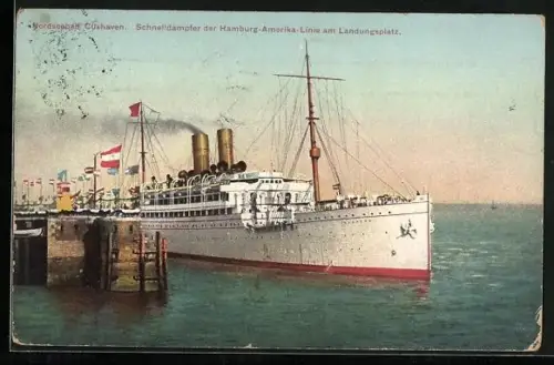 AK Passagierschiff Hamburg im Hafen