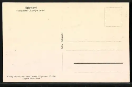 AK Passagierschiff Königin Luise auf See