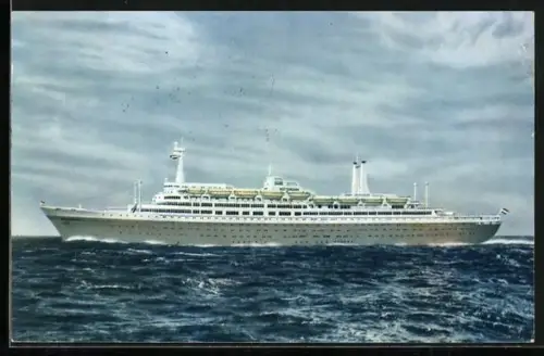 AK Passagierschiff SS Rotterdam auf See