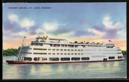 AK St. Louis, Missouri, Steamer Admiral, Binnenschiff