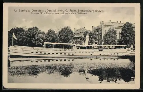 AK Binnenschiff Deutschland auf der Havel