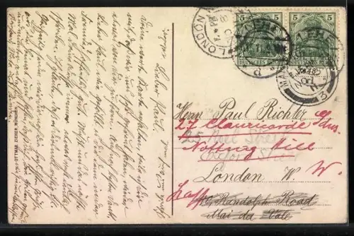 AK Passagierschiff Kaiser Wilhelm II in voller Fahrt