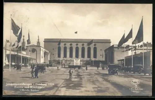AK Göteborg, Jubileumställningen 1923, Entréen med Konstmuséet