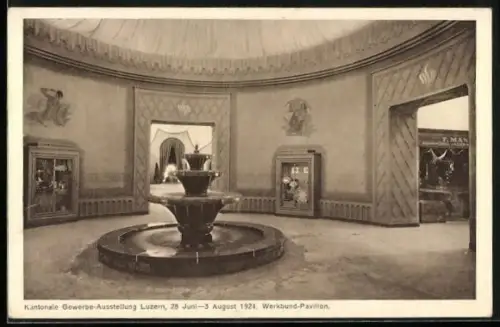 AK Luzern, Kantonale Gewerbe-Ausstellung 1924, Werkbund-Pavillon