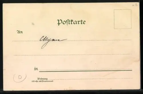 Lithographie Berlin-Treptow, Riesen-Fernrohr mit Besuchern