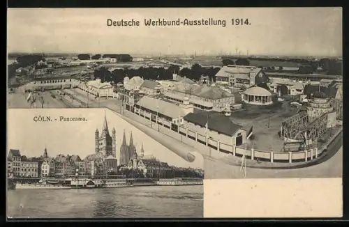 AK Köln, Deutsche Werkbund-Ausstellung 1914, Ausstellungsgelände