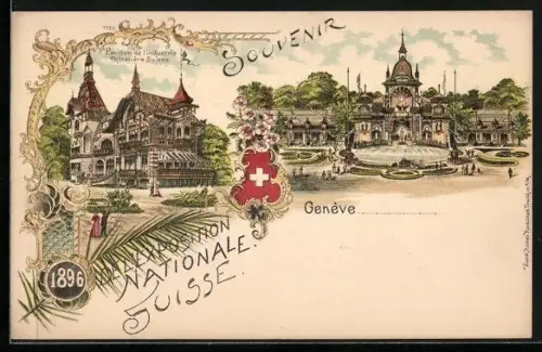 Lithographie Geneve, Pavillon de l` industrie Hoteliere Suisse