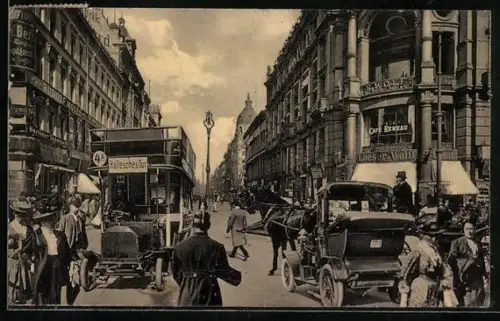 AK Berlin, Ecke Friedrichstrasse und Leipziger Strasse mit Cafe Kerkau