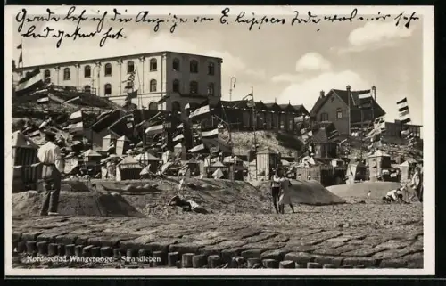 AK Wangerooge, Nordseebad, Strandleben