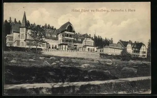 AK Schierke i. Harz, Hotel Fürst zu Stolberg