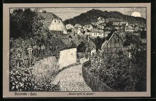 AK Gernrode / Harz, Ortspartie