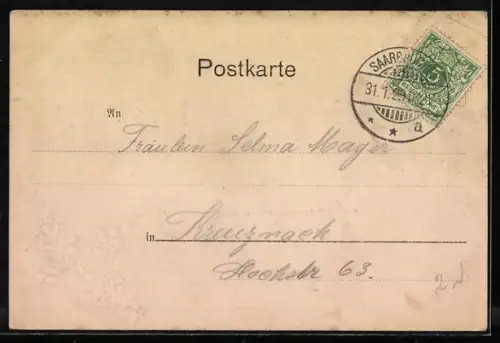 AK St. Johann-Saarbrücken, Partie an der Saar