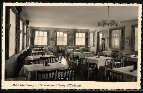 AK Schierke /Harz, Ferienheim Franz Mehring, Innenansicht