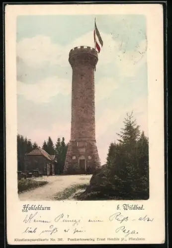 AK Wildbad / Württ., Hohlohturm