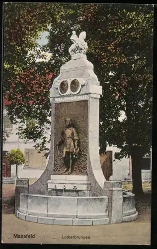 AK Mansfeld / Südharz, Lutherbrunnen