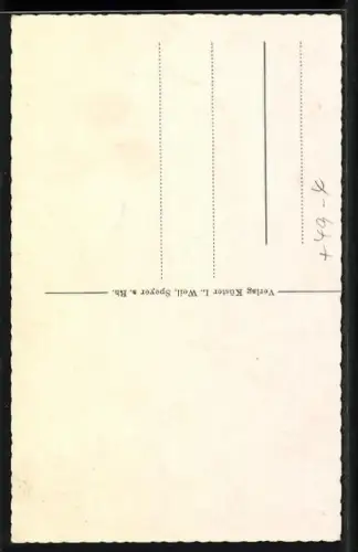 AK Speyer, Gedächtniskirche mit Kaiserglocke