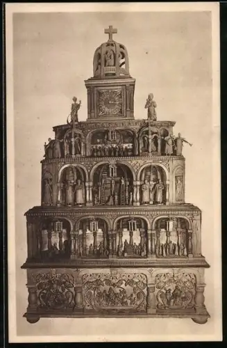 AK Goslar, 200 jährige historische Original Kunst-Uhr, Marktkirchhof 4