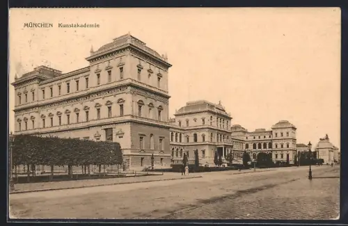 AK München, Partie an der Kunstakademie