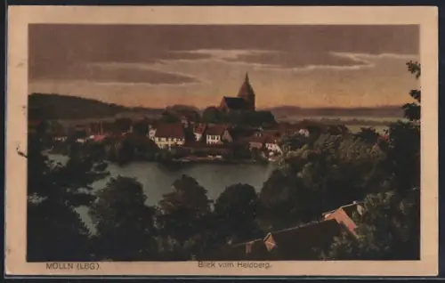 AK Mölln /Lbg., Blick vom Heidberg