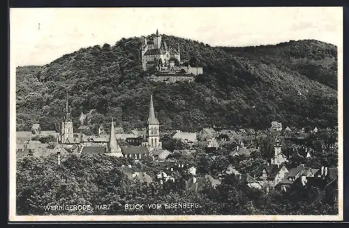 AK Wernigerode /Harz, Blick vom Eisenberg