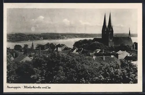 AK Neuruppin, Klosterkirche und See