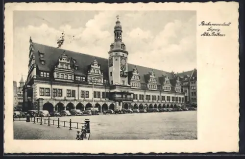 AK Leipzig, Ansicht vom Alten Rathaus