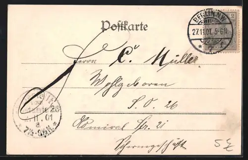 AK Berlin-Kreuzberg, Strassenpartie mit Anhalter Bahnhof