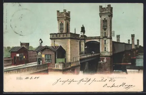 AK Köln, Eisenbahnbrücke