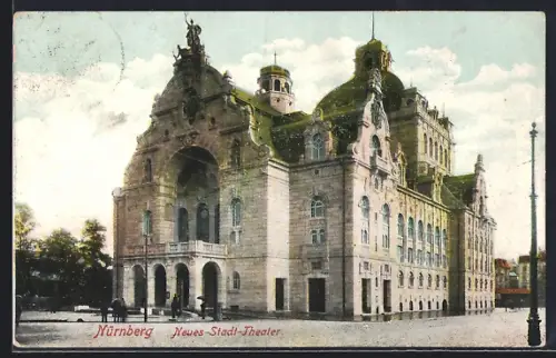 AK Nürnberg, neues Stadttheater