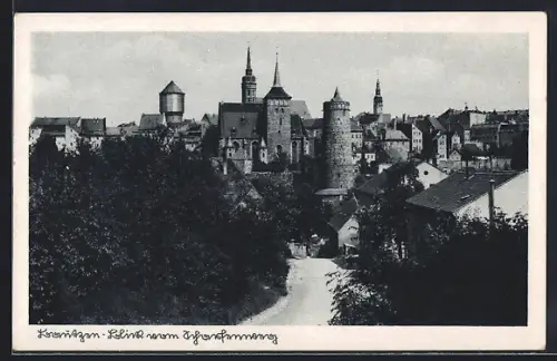 AK Bautzen, Blick vom Scharfenweg