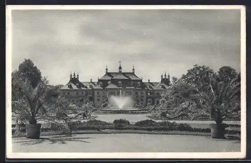AK Dresden-Pillnitz, Blick nach dem Wasserpalais