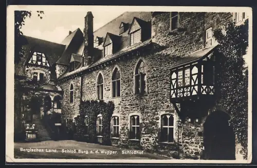 AK Burg a. d. Wupper, Schloss Burg, Schlosshof
