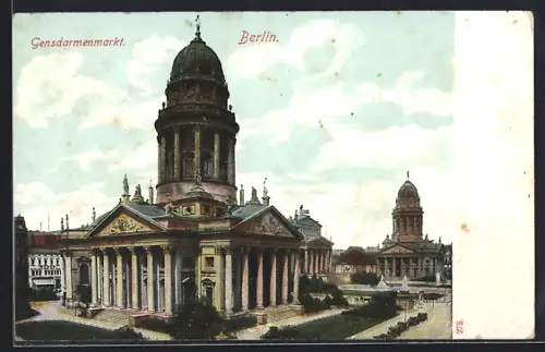 AK Berlin, Französischer Dom am Gendarmenmarkt