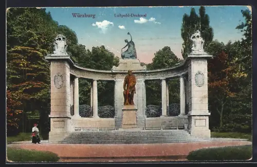 AK Würzburg, Am Luitpold-Denkmal