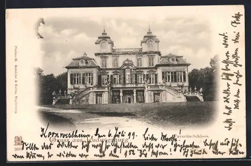 AK Ludwigsburg / Württ., Favorite-Schloss
