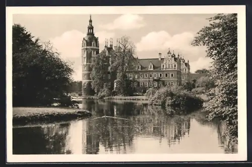 AK Bad Muskau, Blick zum Schloss