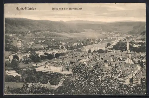AK Hann.-Münden, Blick von der Tillyschanze