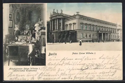 AK Berlin, Arbeitszimmer Kaiser Wilhelm I., Palais