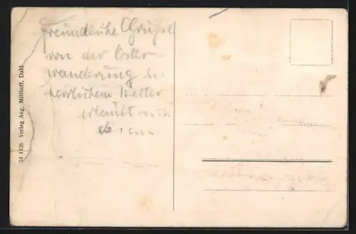 AK Dahl a. d. Volme, Teilansicht mit Kirche