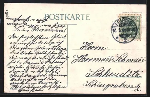 AK Leipzig, Partie am Schwanenteich