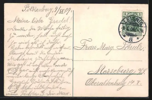 AK Leipzig, Neues Rathaus mit Strassenbahn