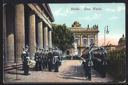 AK Berlin, Neue Wache, Wachablösung, Ehrenwache
