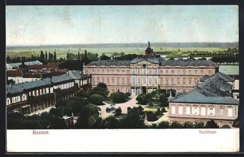 AK Rastatt, Blick auf das Schloss