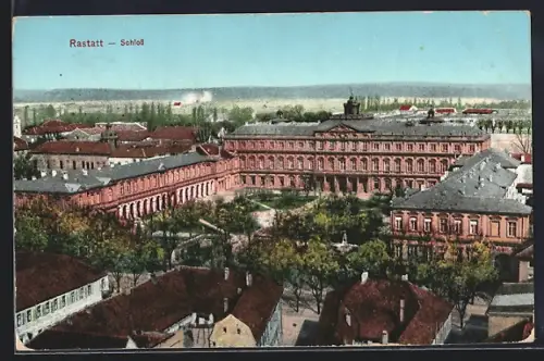 AK Rastatt, Blick auf das Schloss