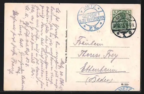 AK Rastatt, Schloss mit Brücke