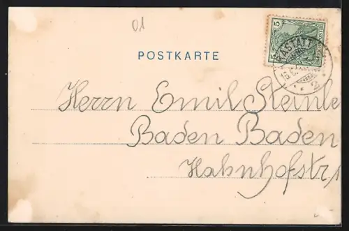 AK Rastatt, Wache vor dem Schloss