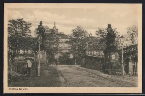 AK Rastatt, Blick zum Schloss