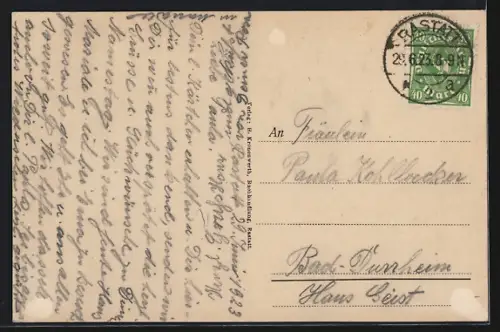 AK Rastatt, Blick zum Schloss