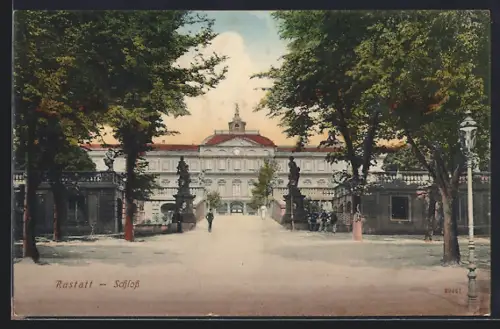 AK Rastatt, Blick auf das Schloss